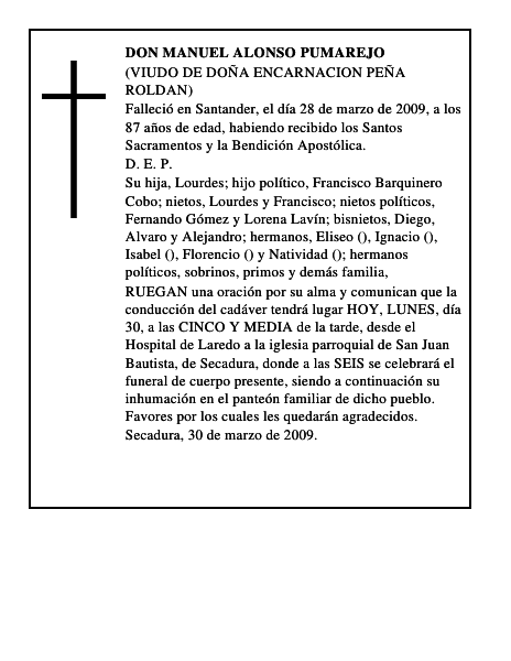 DON MANUEL ALONSO PUMAREJO
