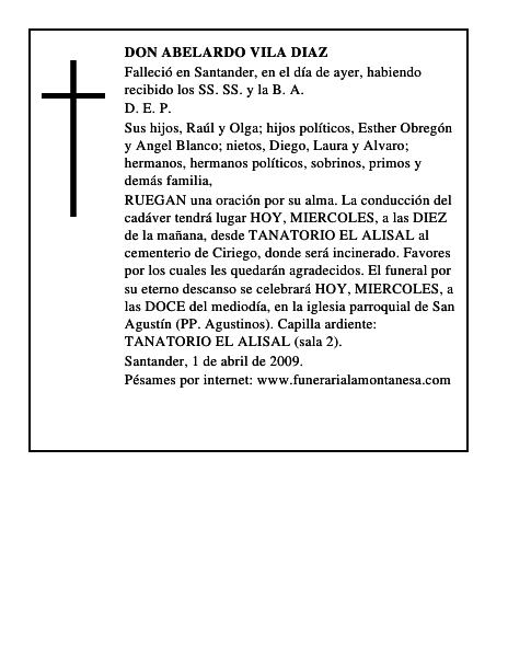 DON ABELARDO VILA DIAZ