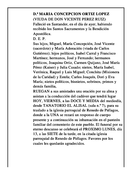 D.ª MARIA CONCEPCION ORTIZ LOPEZ
