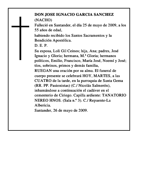 DON JOSE IGNACIO GARCIA SANCHEZ