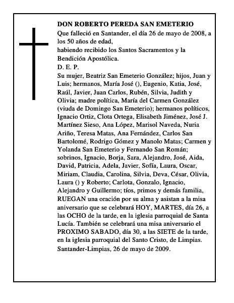 DON ROBERTO PEREDA SAN EMETERIO