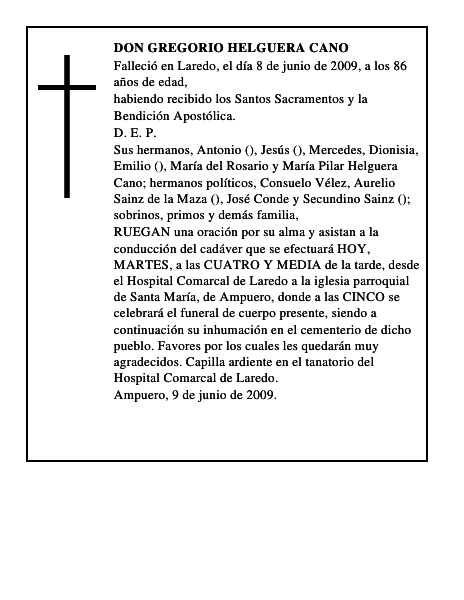 DON GREGORIO HELGUERA CANO
