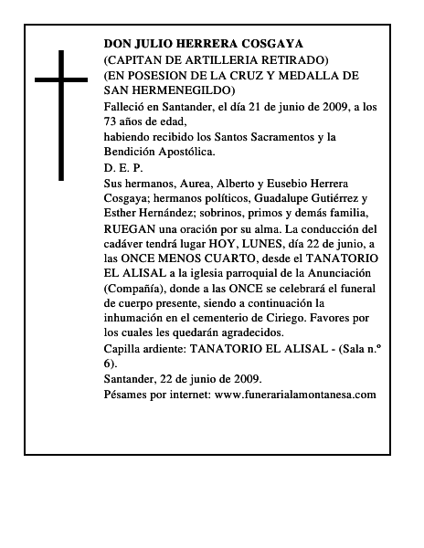 DON JULIO HERRERA COSGAYA