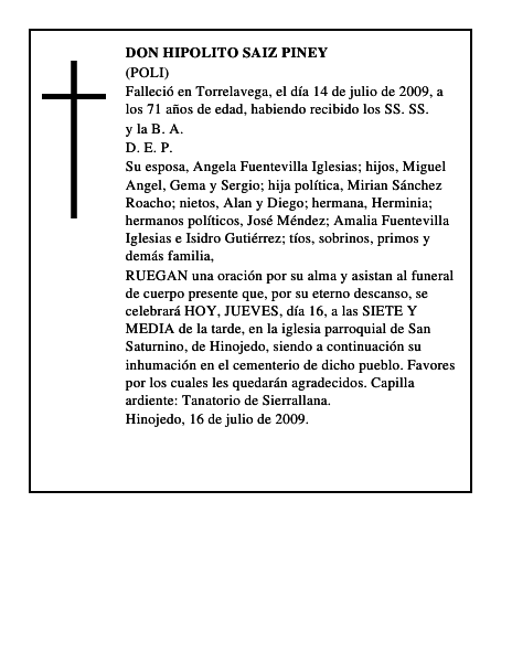 DON HIPOLITO SAIZ PINEY