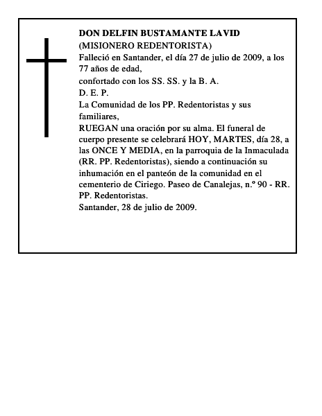 DON DELFIN BUSTAMANTE LAVID