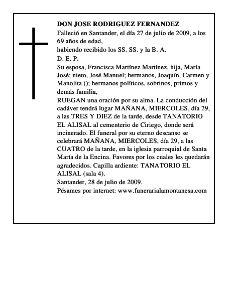 DON JOSE RODRIGUEZ FERNANDEZ