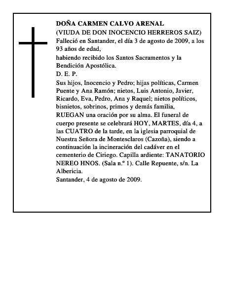 DOÑA CARMEN CALVO ARENAL