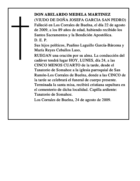 DON ABELARDO MEDELA MARTINEZ