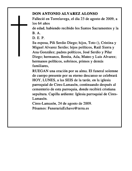 DON ANTONIO ALVAREZ ALONSO
