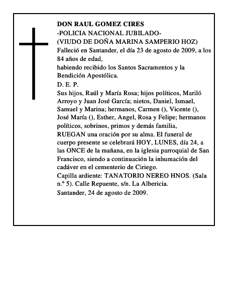 DON RAUL GOMEZ CIRES