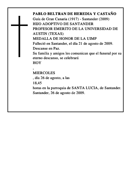 PABLO BELTRAN DE HEREDIA Y CASTAÑO