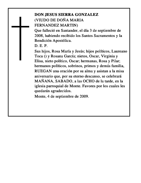 DON JESUS SIERRA GONZALEZ
