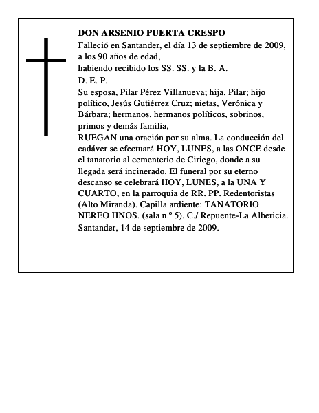 DON ARSENIO PUERTA CRESPO