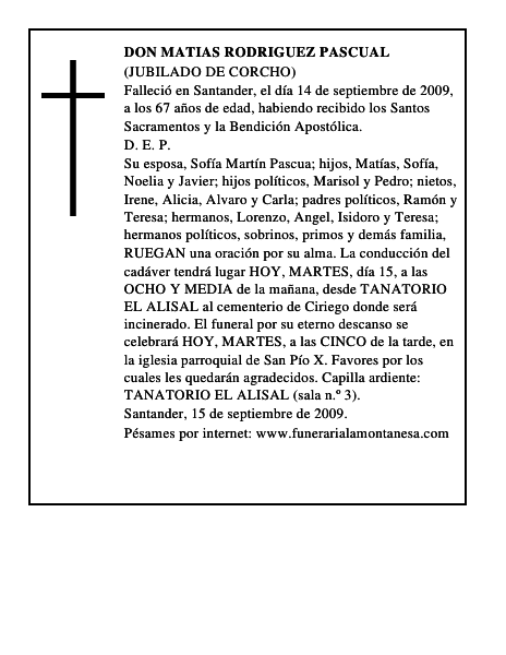 DON MATIAS RODRIGUEZ PASCUAL
