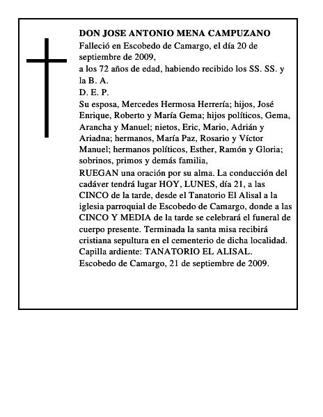 DON JOSE ANTONIO MENA CAMPUZANO