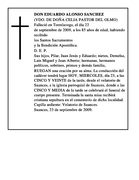 DON EDUARDO ALONSO SANCHEZ