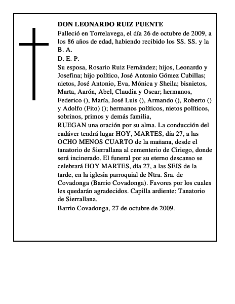DON LEONARDO RUIZ PUENTE