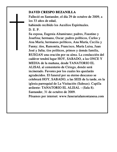 DAVID CRESPO BEZANILLA