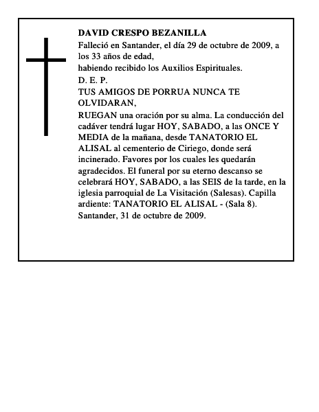 DAVID CRESPO BEZANILLA