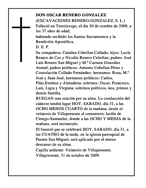 DON OSCAR RENERO GONZALEZ