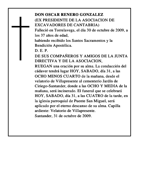 DON OSCAR RENERO GONZALEZ