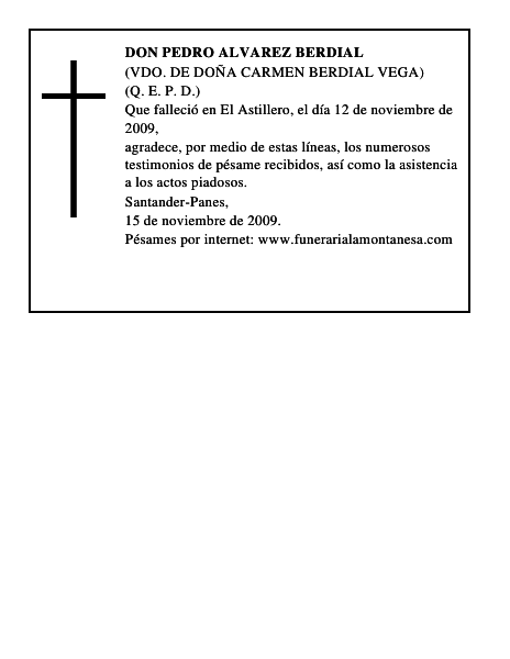 DON PEDRO ALVAREZ BERDIAL
