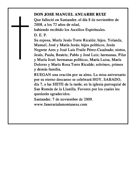 DON JOSE MANUEL ANUARBE RUIZ
