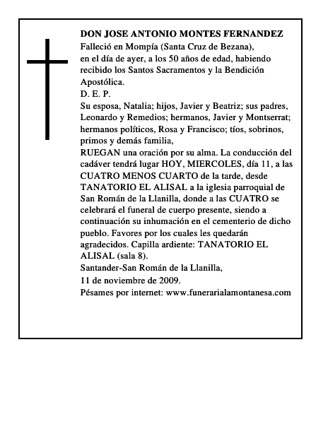 DON JOSE ANTONIO MONTES FERNANDEZ