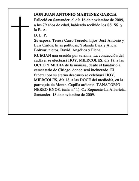 DON JUAN ANTONIO MARTINEZ GARCIA