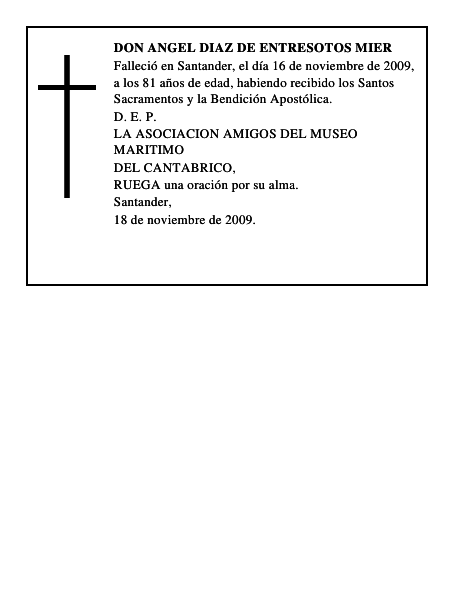 DON ANGEL DIAZ DE ENTRESOTOS MIER