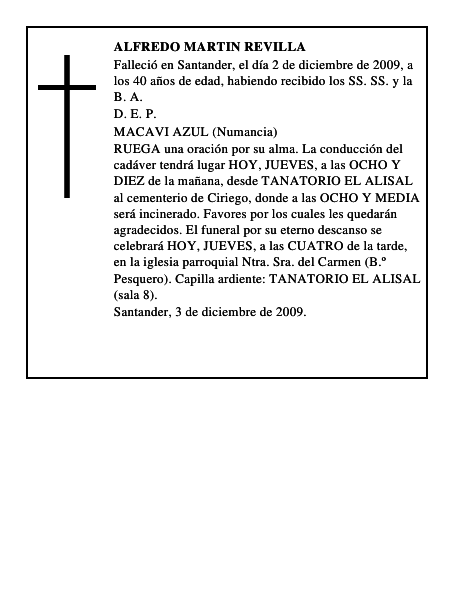 ALFREDO MARTIN REVILLA