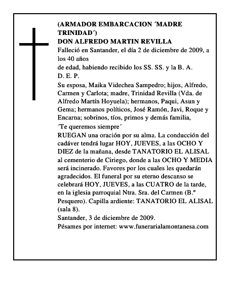 DON ALFREDO MARTIN REVILLA