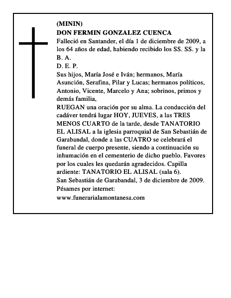 DON FERMIN GONZALEZ CUENCA
