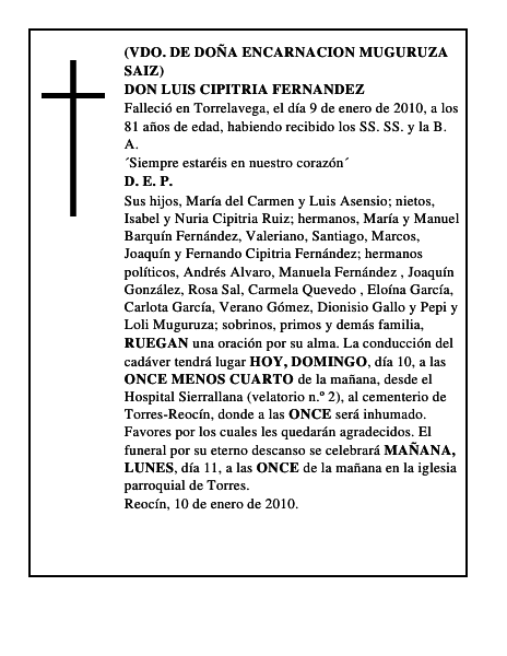 DON LUIS CIPITRIA FERNANDEZ