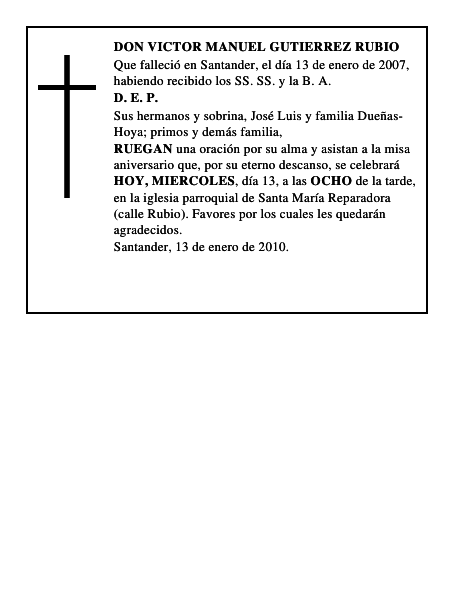 DON VICTOR MANUEL GUTIERREZ RUBIO