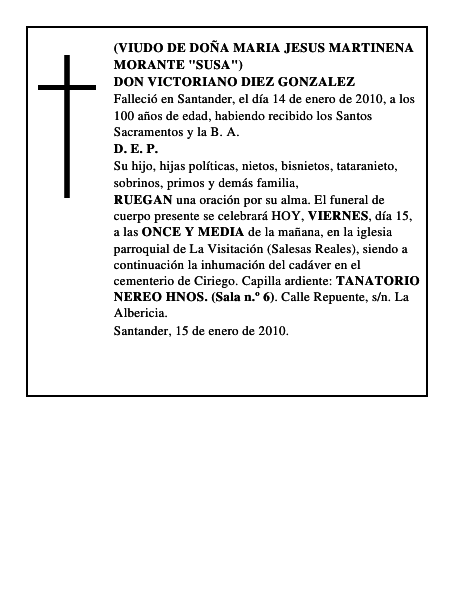 DON VICTORIANO DIEZ GONZALEZ