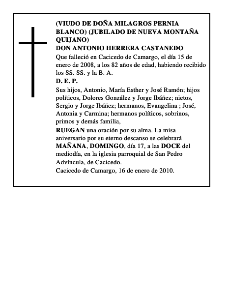 DON ANTONIO HERRERA CASTANEDO