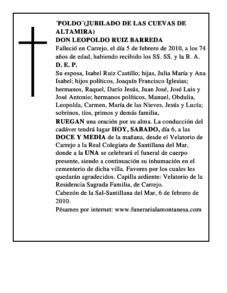 DON LEOPOLDO RUIZ BARREDA