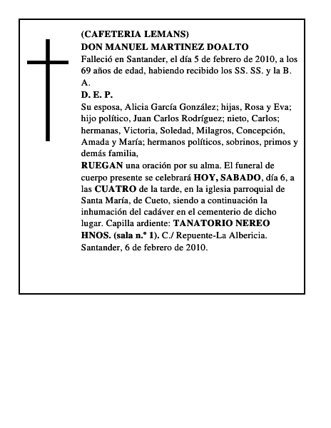 DON MANUEL MARTINEZ DOALTO