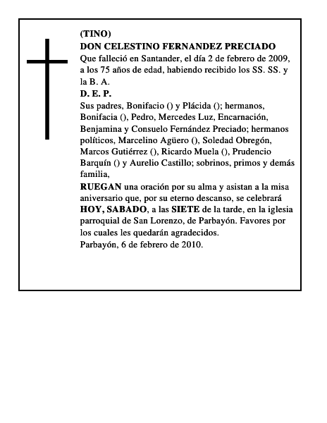 DON CELESTINO FERNANDEZ PRECIADO