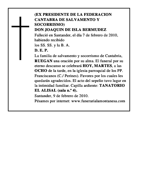 DON JOAQUIN DE ISLA BERMUDEZ