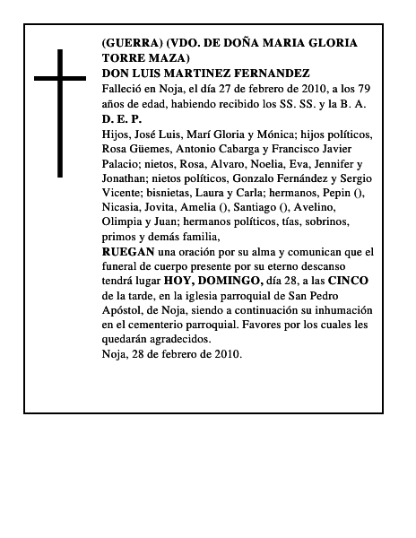 DON LUIS MARTINEZ FERNANDEZ