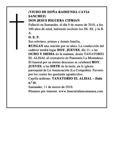 DON JESUS HIGUERA CIFRIAN