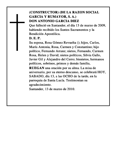 DON ANTONIO GARCIA DIEZ