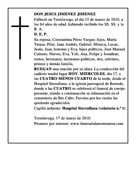 DON JESUS JIMENEZ JIMENEZ