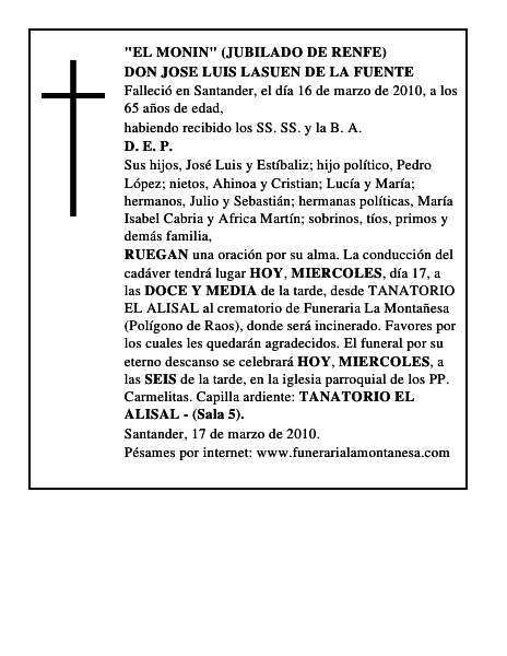 DON JOSE LUIS LASUEN DE LA FUENTE