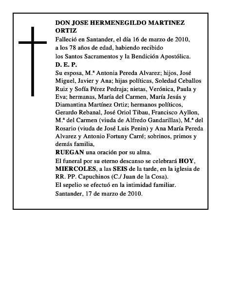 DON JOSE HERMENEGILDO MARTINEZ ORTIZ