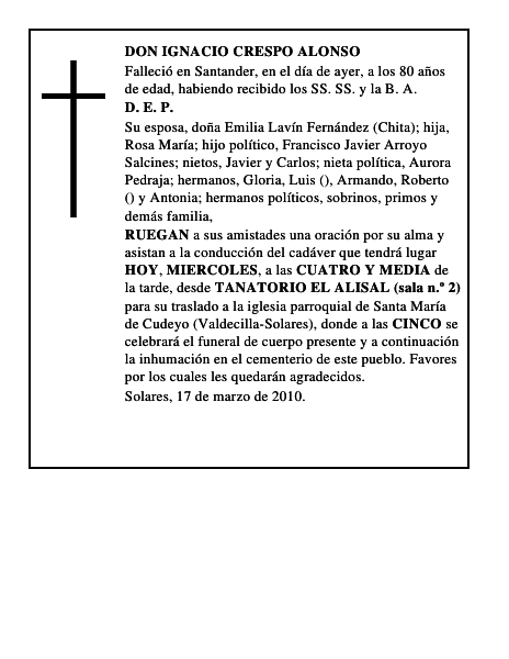 DON IGNACIO CRESPO ALONSO