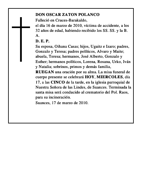 DON OSCAR ZATON POLANCO