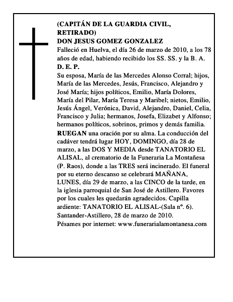 DON JESUS GOMEZ GONZALEZ